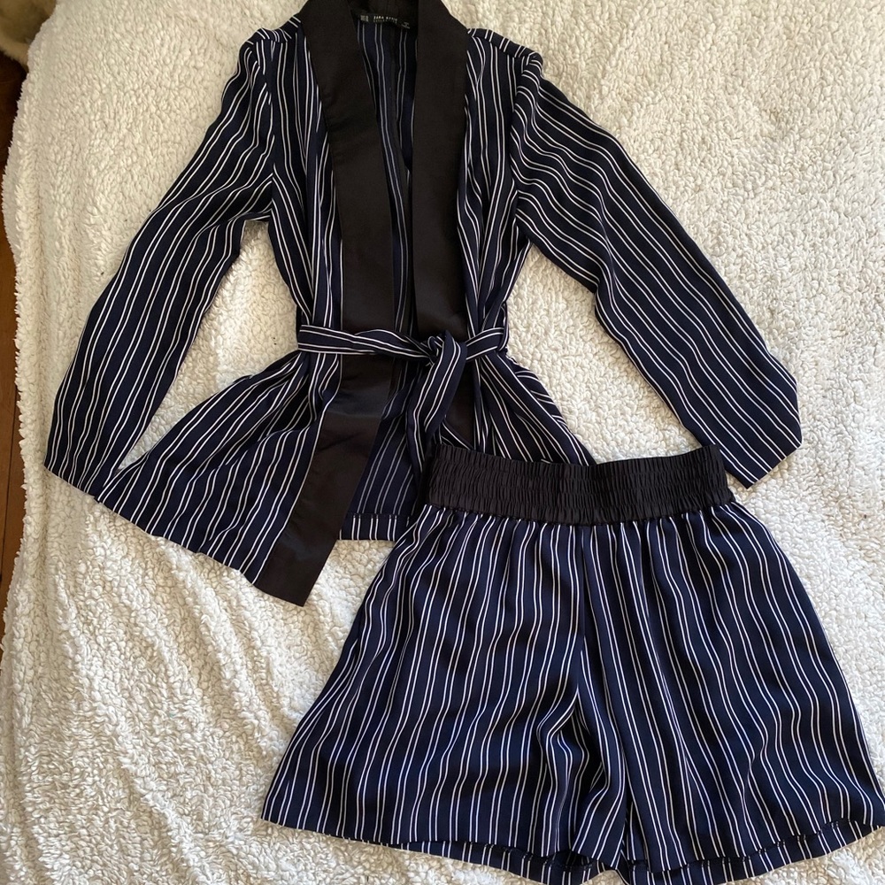 Pinstrip suit set